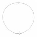 925 Silver Plated Simple Cross Necklace – Minimalist Women’s Jewelry