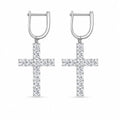Luoteemi Square Zircon Clip Earrings – Fashion Stone Jewelry