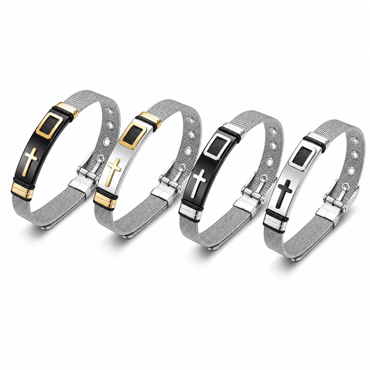 Best Seller Men’s Silver Plated Cross Bracelet