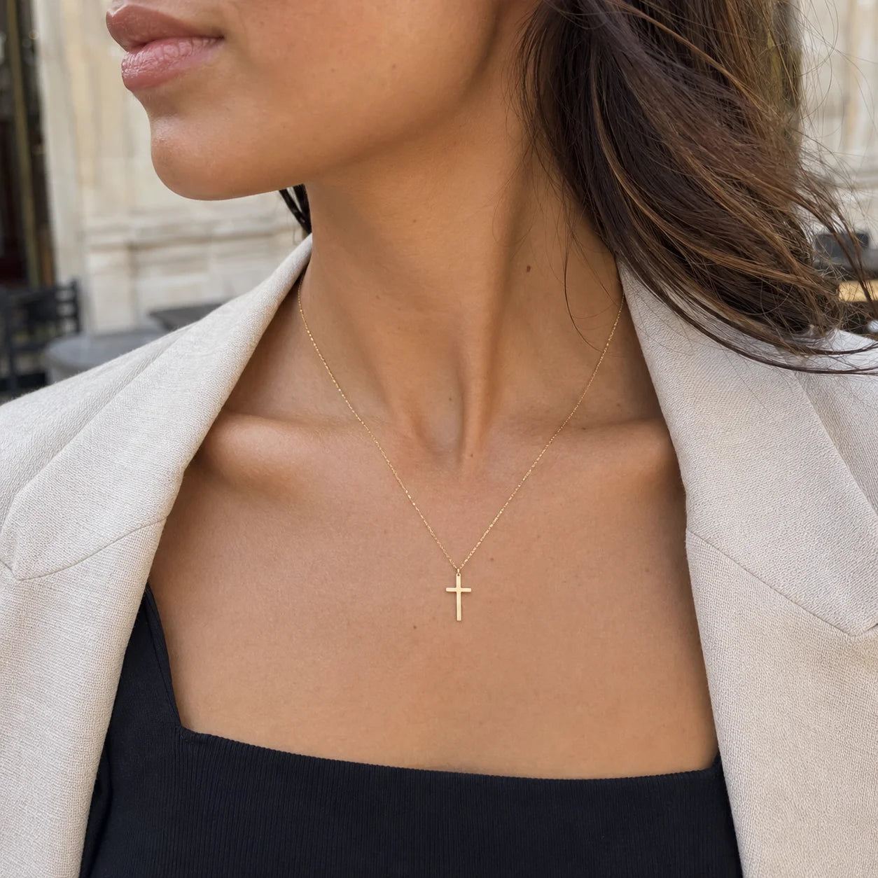 Dainty 18K Fashion Charm Pendant Necklace – Trendy Chain Jewelry