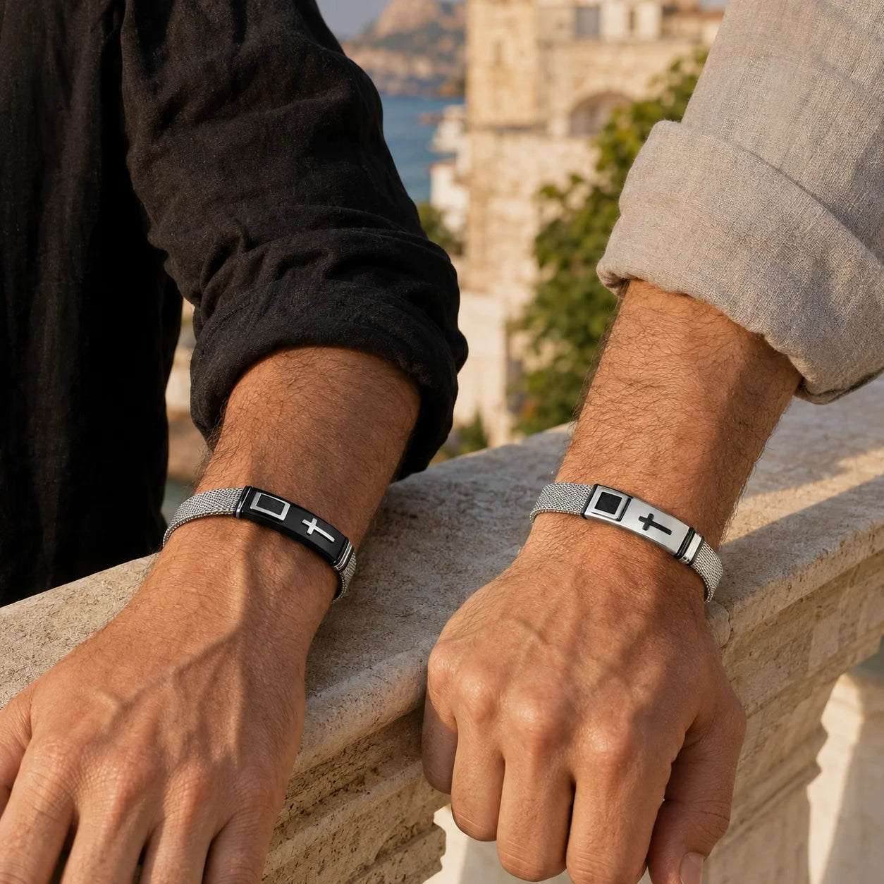 Best Seller Men’s Silver Plated Cross Bracelet