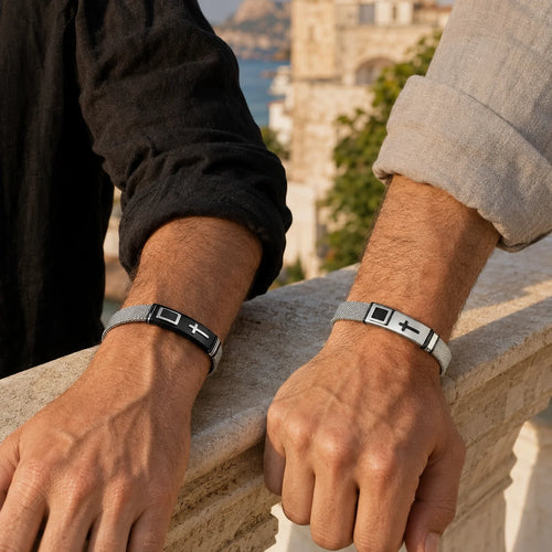 Best Seller Men’s Silver Plated Cross Bracelet