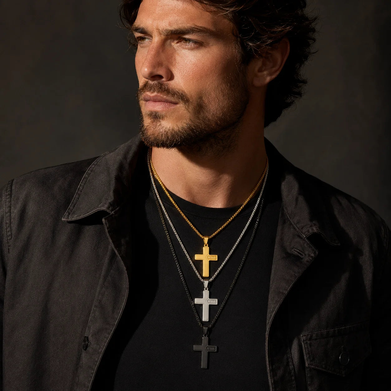European & American Style Cross Pendant Necklace
