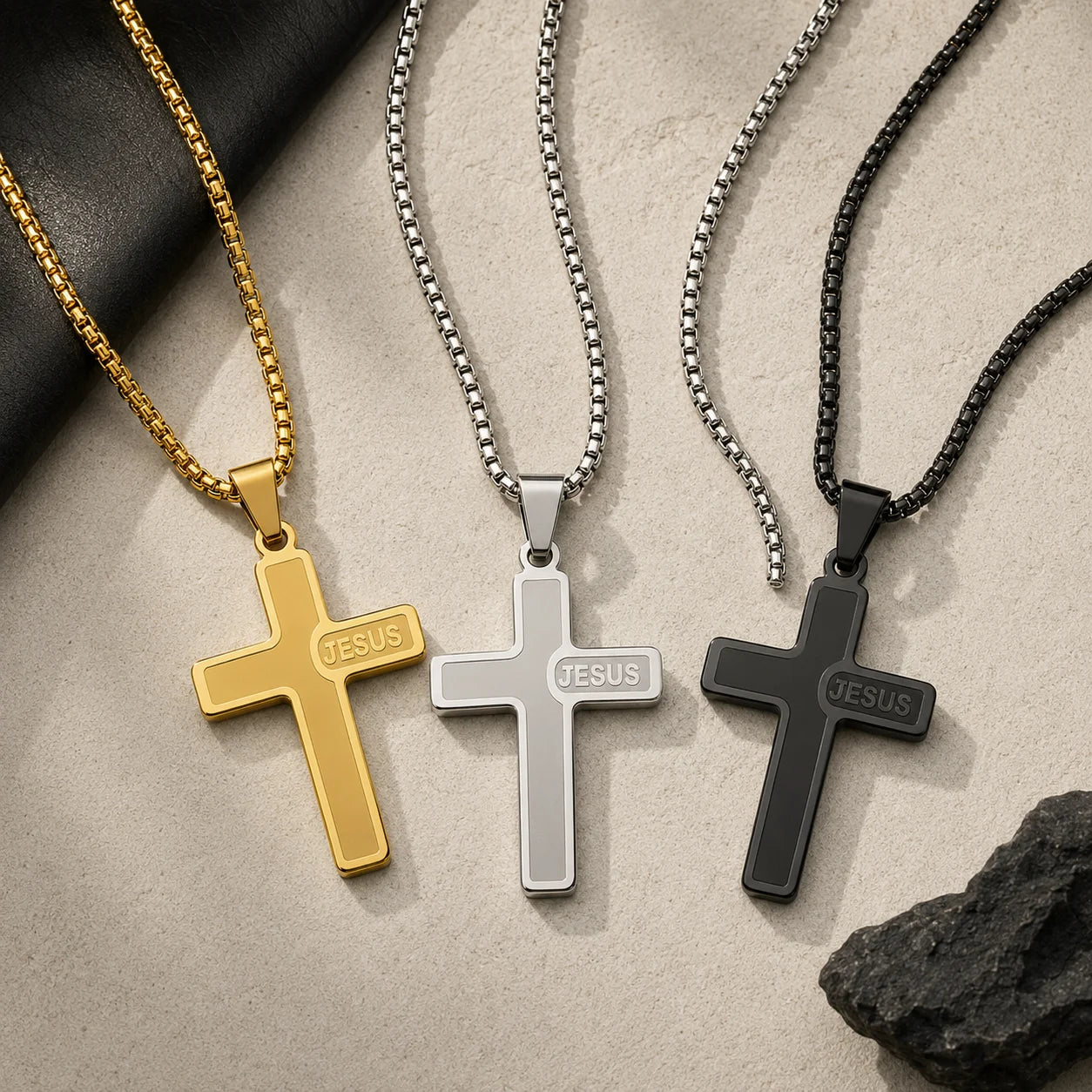 European & American Style Cross Pendant Necklace