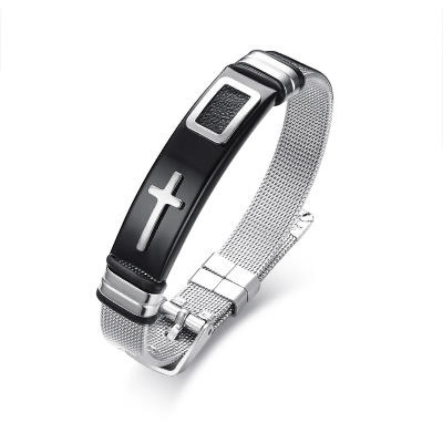 Best Seller Men’s Silver Plated Cross Bracelet