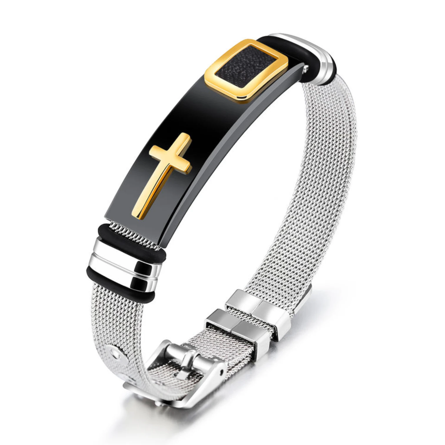 Best Seller Men’s Silver Plated Cross Bracelet