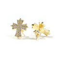 Exquisite Vintage Cross Stud Earrings – Luxury Fashion Jewelry