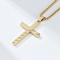 HY Dainty Cross Stainless Steel Choker Necklace for Men & Women