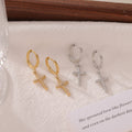 Minimalist 18K Gold Plated Cross Zircon Necklace – Stainless Steel Jewelry