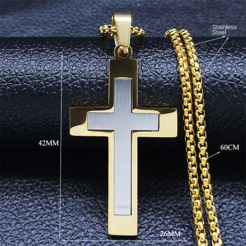 Minimalist Christian Stainless Steel Necklace