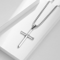 Minimalist Cross Necklace for Men – Christian Fashion Pendant
