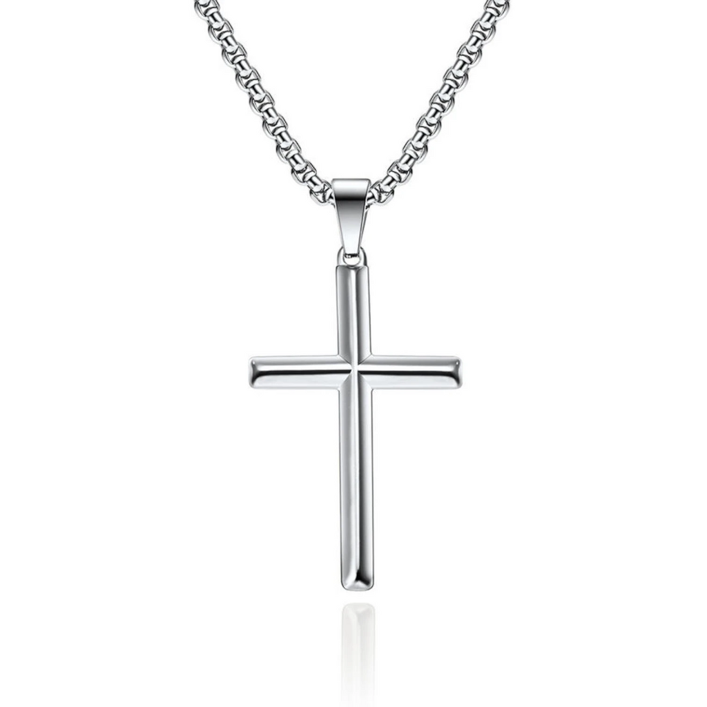 Minimalist Cross Necklace for Men – Christian Fashion Pendant