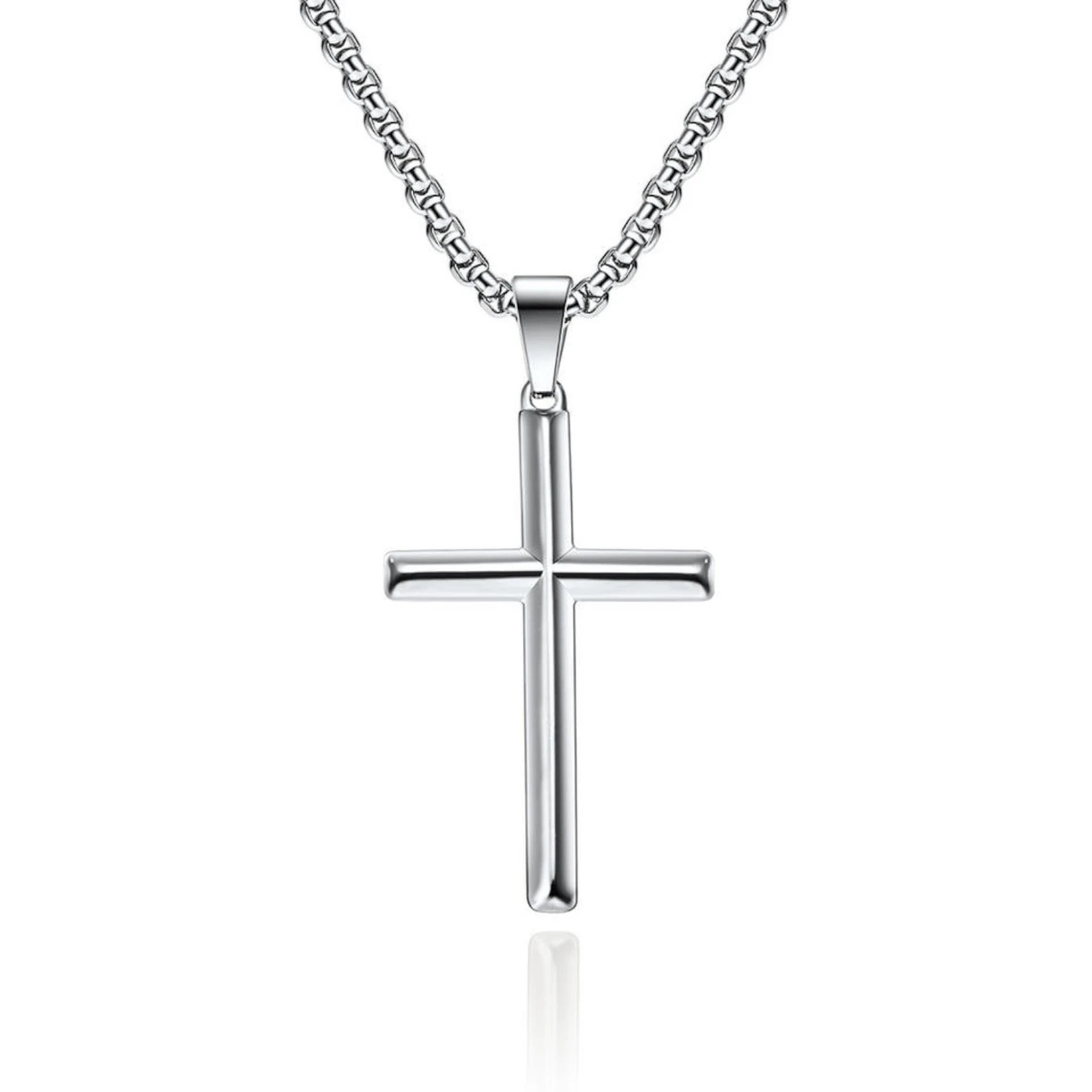 Minimalist Cross Necklace for Men – Christian Fashion Pendant