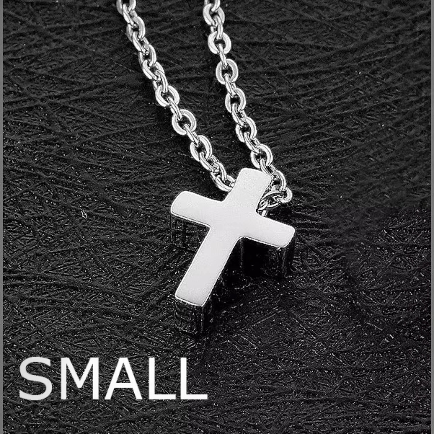 Modern Brushed Cross Pendant Necklace – Stylish Unisex Jewelry
