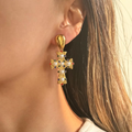 Myneck 18K Gold Plated Stainless Steel Earrings